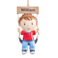 Personalized Child on Swing Ornament