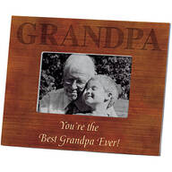 Personalized Woodgrain Grandpa Frame