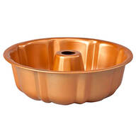 Copper 10" Fluted Cake Pan