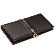 RFID Leather Checkbook Wallet