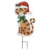 Metal Solar Christmas Cat Stake by Fox River™ Creations