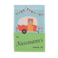Personalized Happy Campers Garden Flag