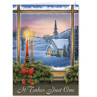 It Takes Just One Christmas Card Set of 20