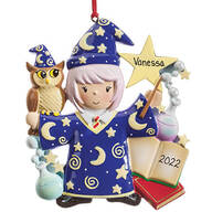 Personalized Wizard Ornament
