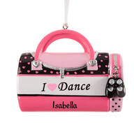 Personalized "I Love Dance" Ornament