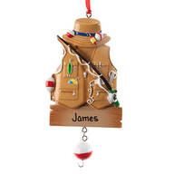Personalized Fisher Ornament
