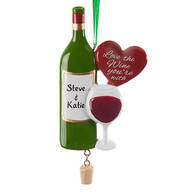 Personalized Love the Wine You're With Ornament