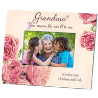 Personalized Grandma English Rose Frame