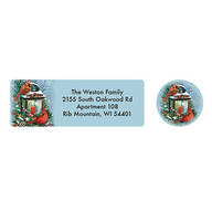 Personalized Cardinals Greeting  Address Labels & Seals 20