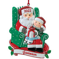 Personalized Santa and Child Ornament