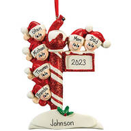 Personalized Street Post Family Ornament