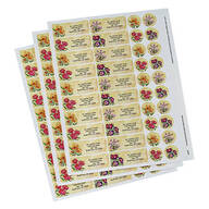 Personalized Floral Labels & Envelope Seals 60