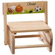 Personalized Children's Sports Step Stool