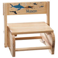 Personalized Children's Sharks Step Stool