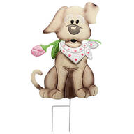 Metal Valentine's Puppy Stake by Fox River Creations™