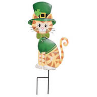 Metal St. Patrick's Day Cat Stake by Fox River Creations™