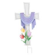 Metal Easter Cross Stake by Fox River Creations™