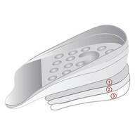 Adjustable Heel Height Gel Inserts by Silver Steps™