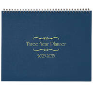 3 Year Calendar Diary 2023-2025 Blue