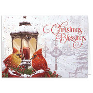 Personalized Cardinals Greeting Christmas Card Set of 20