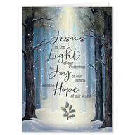 Personalized He is the Light Christmas Card Set of 20