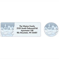 Papercut Collage Labels & Envelope Seals Set of 20