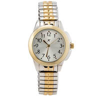 Two-Tone Watch with Stretch Band