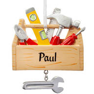 Personalized Tool Box Ornament