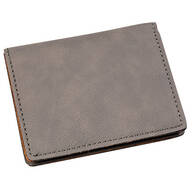 Leatherette Grey Wallet