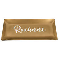 Personalized Gold Vanity Tray