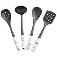 4-Pc. Faux Marble Finish Utensil Set by Home Marketplace