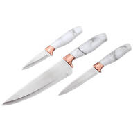 3-Pc. Knife Set with Faux Marble Finish by Home Marketplace