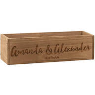 Personalized Wooden Planter Box, Family Name