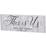 Personalized This is Us Lighted Canvas