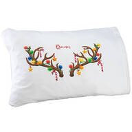 Personalized Antler 'Selfie' Pillow Case