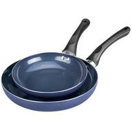 Sapphire Ceramic Fry Pan, Set of 2, by Home Marketplace