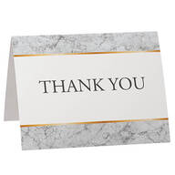 Marble Accents Thank You Cards Set of 20