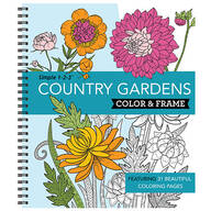 Simple 1-2-3™ Country Gardens Color & Frame Book