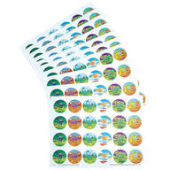 Personalized Children's Dinosaur Stickers, Set of 240
