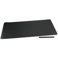 Black Faux Leather Desk Mat