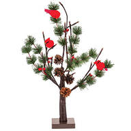 Lighted Cardinal Tabletop Tree by Holiday Peak™