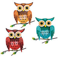 Metal Owl Hangers by Fox River™ Creations, Set of 3