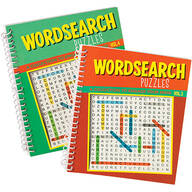Wordsearch Puzzle Spiral Books, Vol. 3 and 4, Set of 2