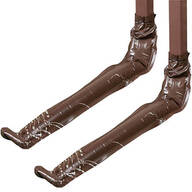 Brown Downspout Extension, Set of 2