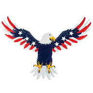 Metal Patriotic Eagle Wall Hanging by Fox River™ Creations