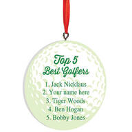 Personalized Best Golfers Ornament