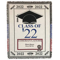 Personalized 2022 Graduation Afghan