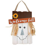 Welcome Fall Scarecrow Hanger by Holiday Peak™