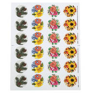 Seasonal Florals Envelope Seals, Set of 48