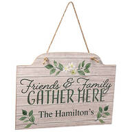 Personalized Friends & Family Gather Large Sign
